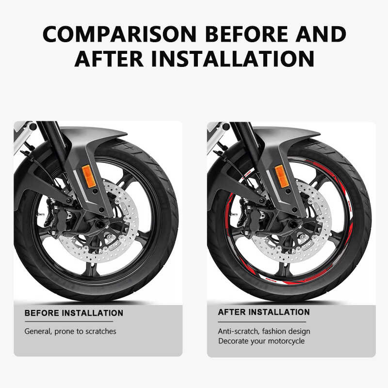 Wheel Motorcycle Sticker Waterproof Decals For CF MOTO 800 MT CFMOTO ...