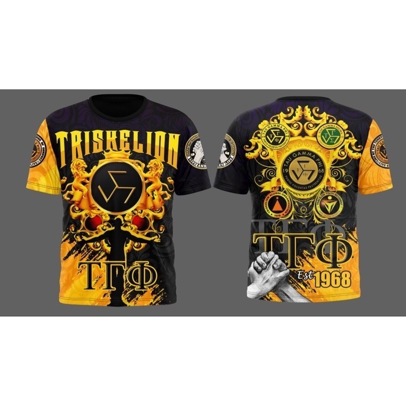 Triskelions Frat Shirt Grand Fraternity/Sorority Full Sublimation ...