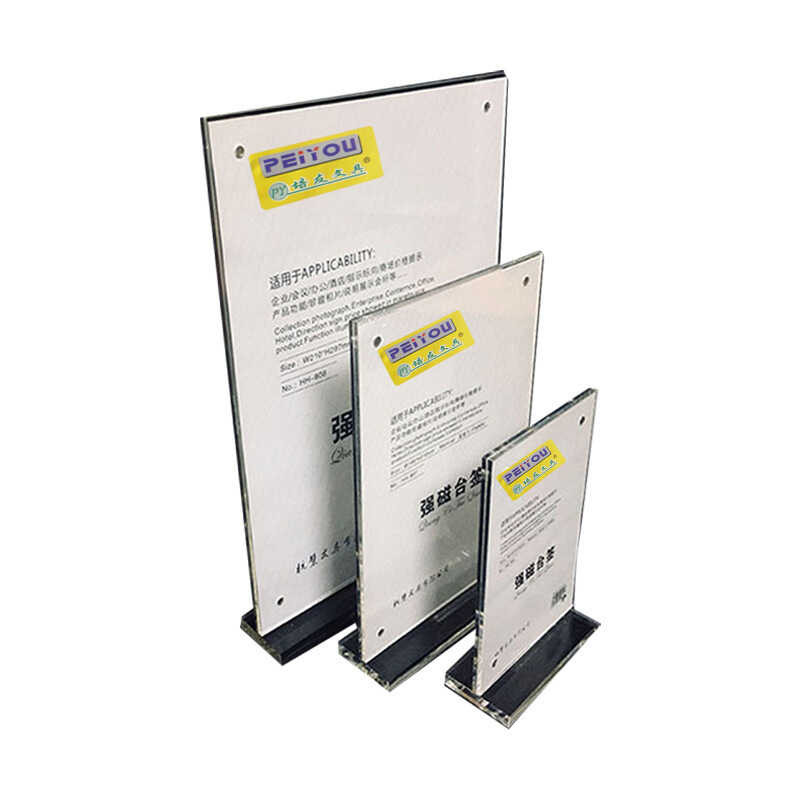 Strong Magnetic Table Sign T-Shaped Transparent Table Card Acrylic ...