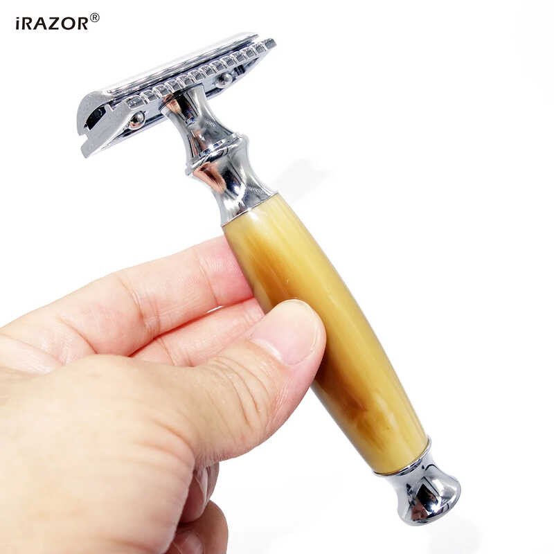 3 Irazor 2 Double Edge Safety Face Razor Beard Shaver Men's Barber Shop ...