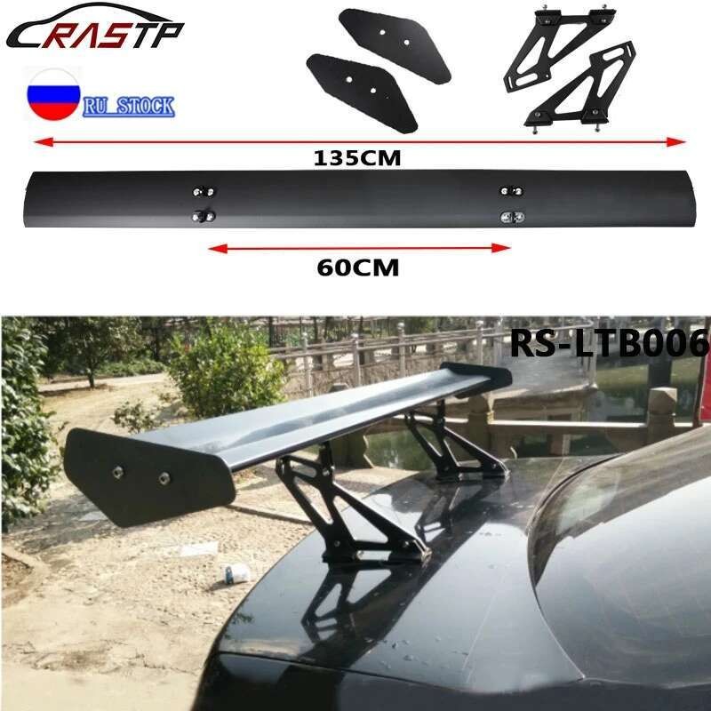 Universal 135cm Lightweight Aluminum Car Spoiler Wing Small Model GT ...