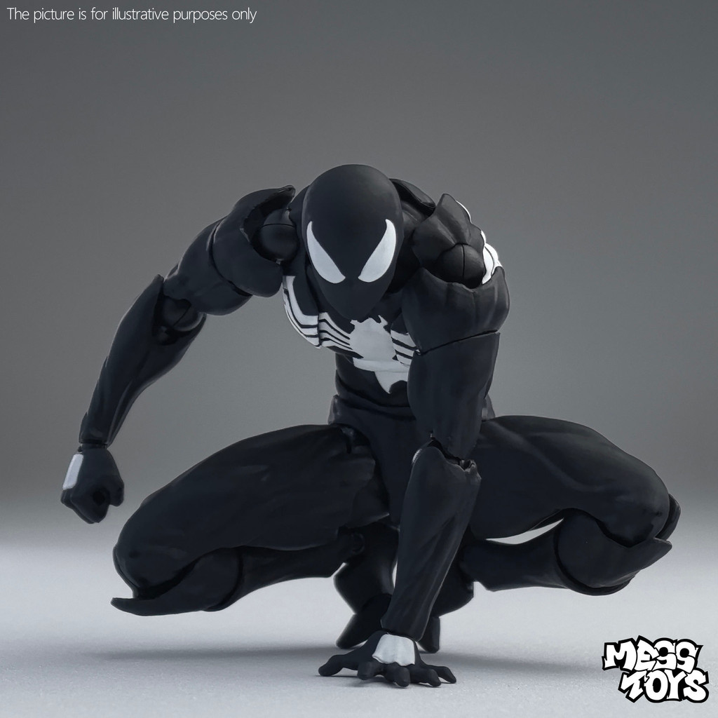 Figurine Thunder Toys TD2025 – Spider-Man Black Venom (Neuve Sous Emballage)