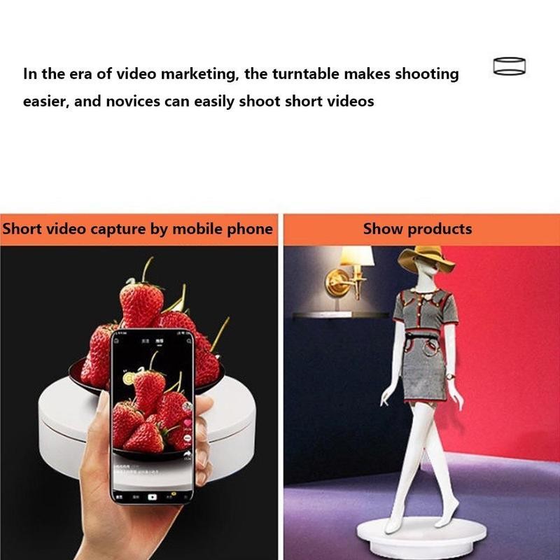 360° Rotation Mini Electric Truntable Rotating Display Stand Motorized ...