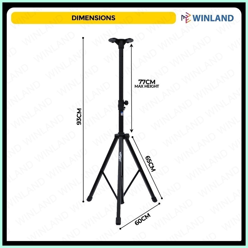 Konzert by Winland Universal Speaker Stand 4.7ft w/ Base Plate SS5 ...