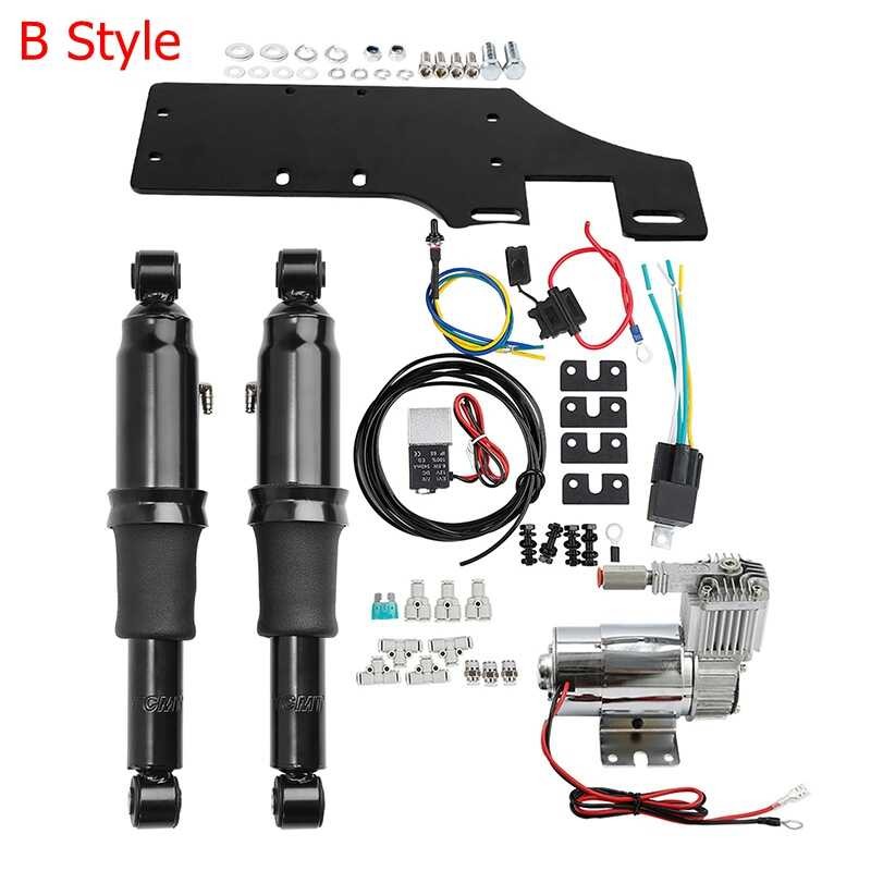 Rear Motorcycle Air Ride Suspension Electric Center Stand For Harley ...
