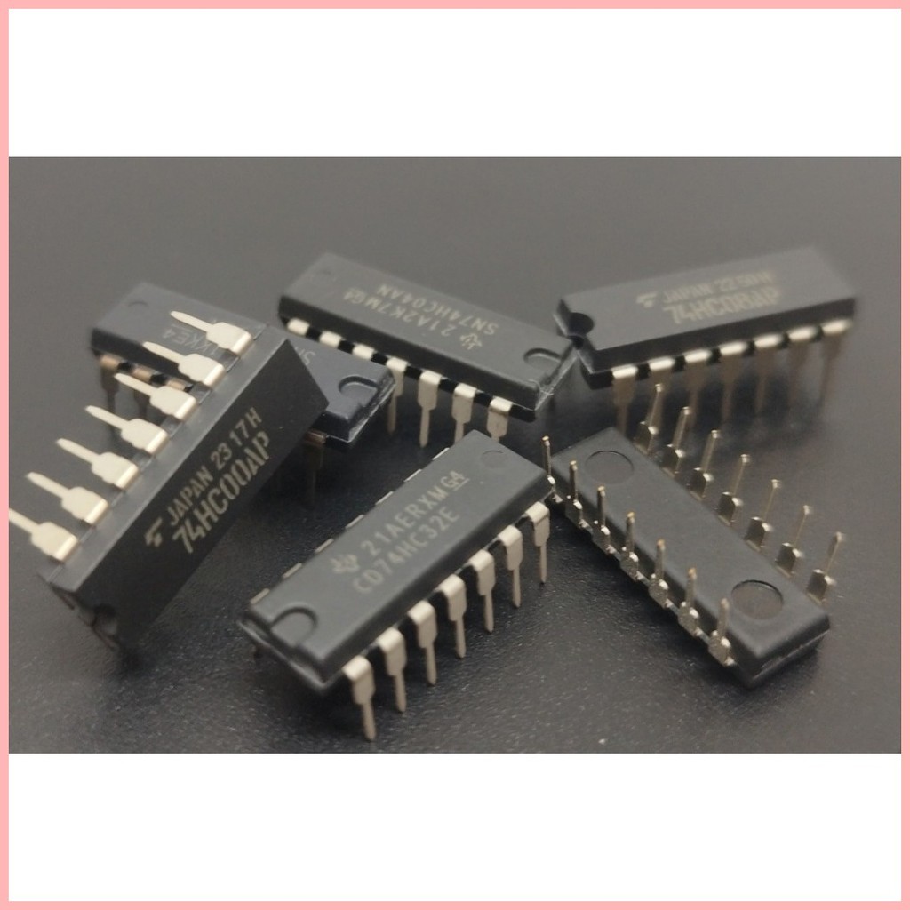 6 pcs logic gate ICs 74HC series logic gates NAND NOR OR AND INVERTER ...