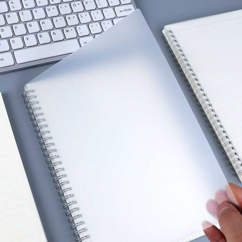 Muji Styled Spiral Note Book Lined Grid Blank pring Notebook A5 Hard ...