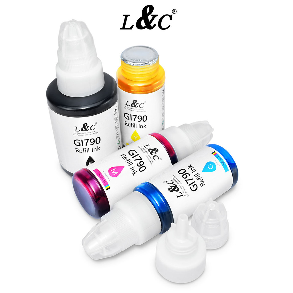 L&C Ink Refill ink for 790 890 Ink Dye Ink For Canon Printer G1010 ...