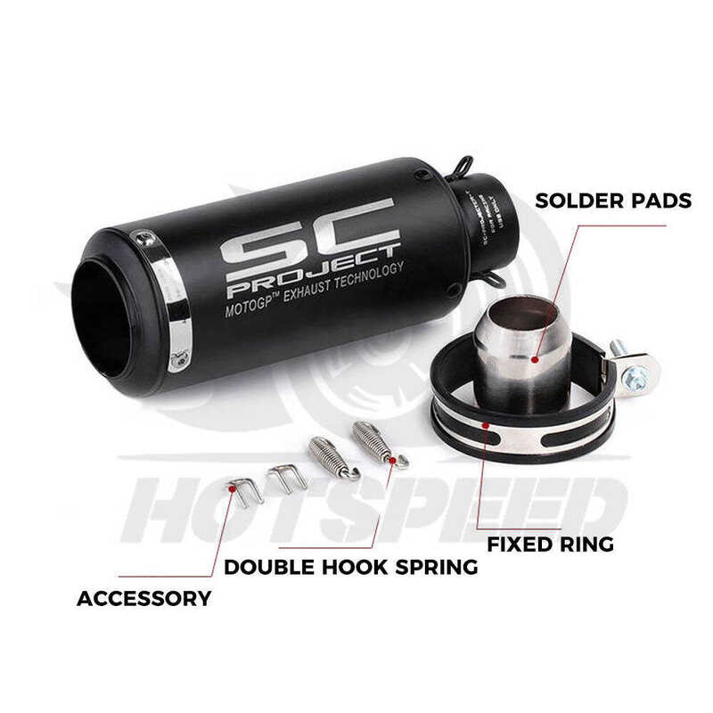 LY HOPEED SC Muffler Tail Para Sa Motorcycle Exhaust Buksan Ang Tubo ...