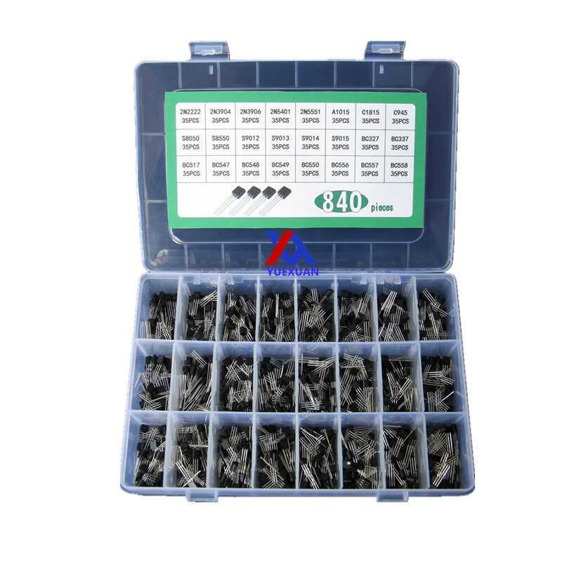 24 specifications totaling 840 NPN PNP inline transistor sets TO-92 ...