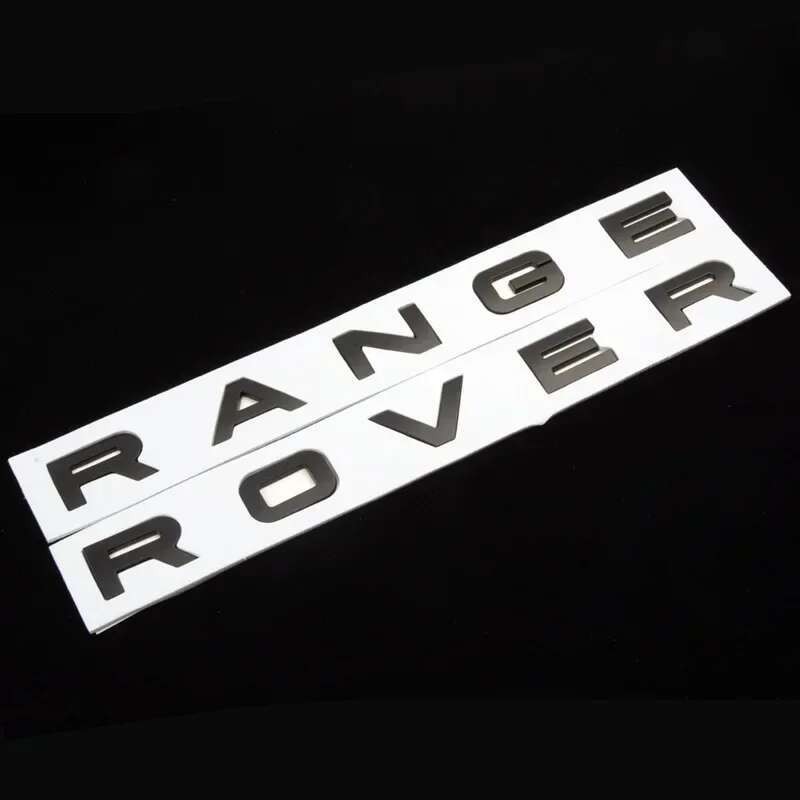 3d ABS Letters Car Hood Badge Bonnet Sticker For Range Rover Emblem ...