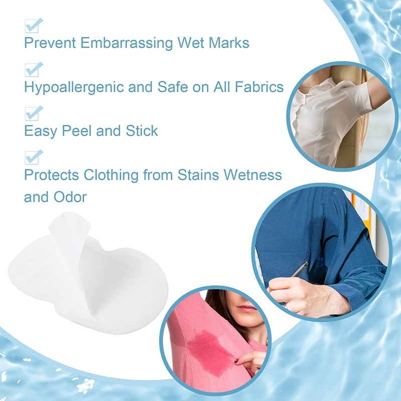 10Pcs Invisible Soft Underarm Sweat Absorbent Stickers - Disposable ...