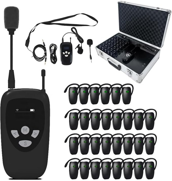 Wireless Museum Factory Tours Tour Guide System 1 Transmitter 30 ...