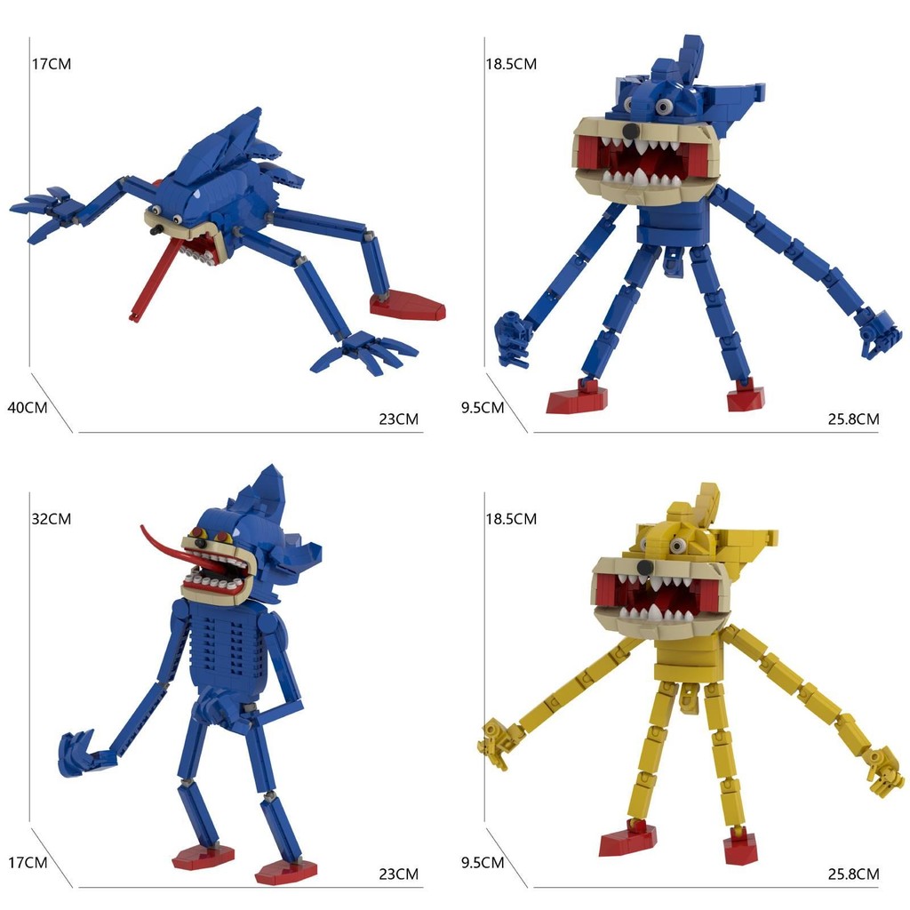 Unique Building Moc Blocks Toys With Shin Sonic Tapes Variants Of Sonic ...