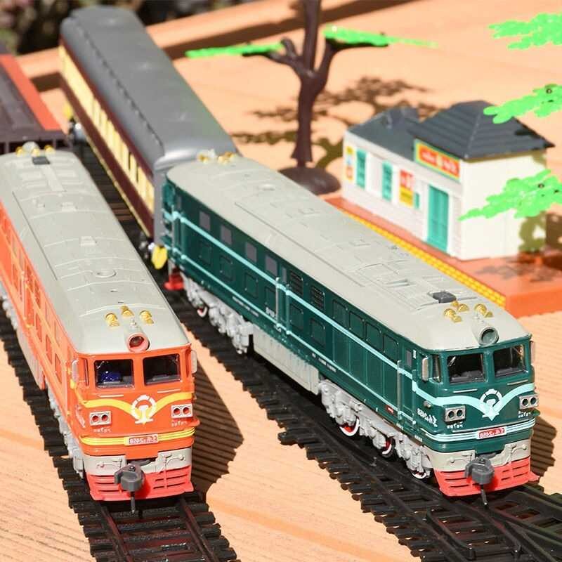 Bd Train Toy 3 Children's Electric Green Leather Internal Combustion ...