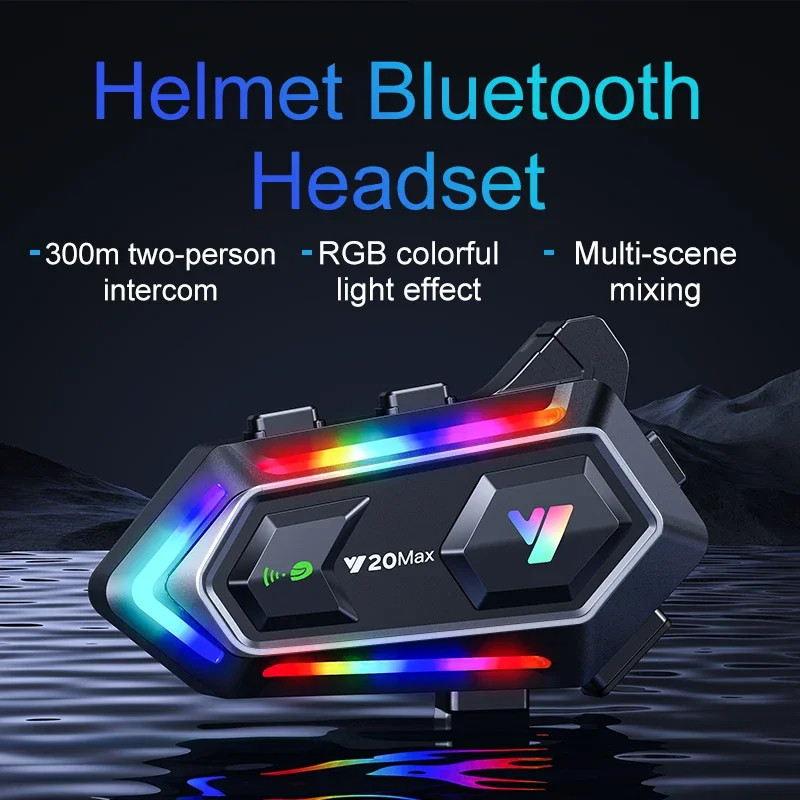 (Local Seller) Y20 MAX Helmet Intercom Wireless Bluetooth Motorcycle ...