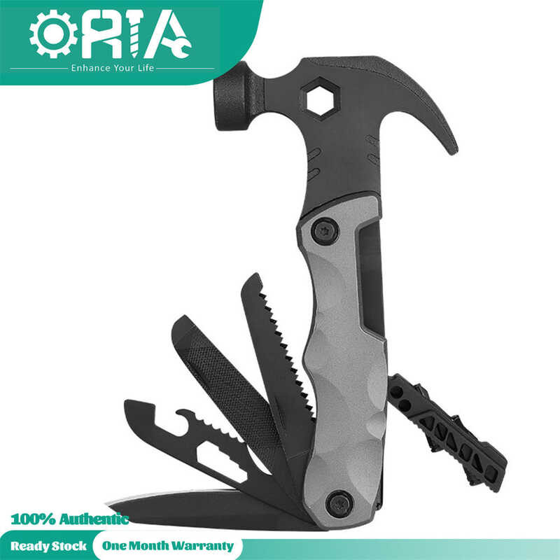 ORIA 々 Multi-Function Hammer, 13 In 1 Claw Hammer Multitool ...