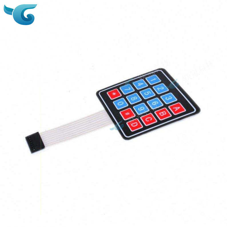 Thin film keyboard 4 * 4 matrix keyboard microcontroller external ...