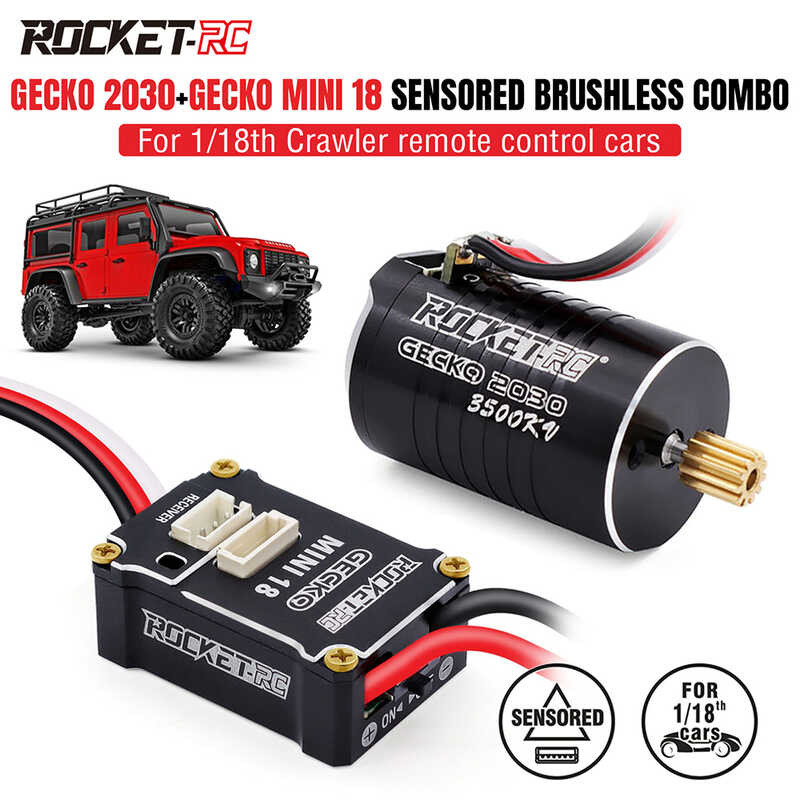 Rocket-Rc Motor ESC Combo Para Sa Trx4m Upgrade RC Car 1/18 Scale ...