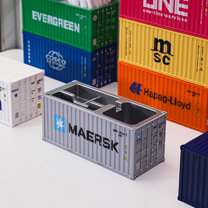 Simulation Container Model Ornaments Pen Holder Business card case ...