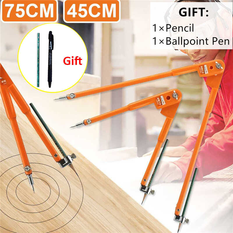 Large Professional Diameter Adjustable Dividers Compass Marking And ...