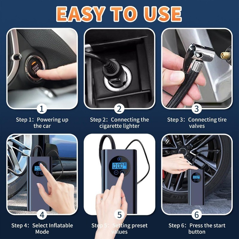 UGREEN Tire Inflator Portable Cordless Electric Air Pump | CD259 | 15951 | AYOUB COMPUTERS | LEBANON