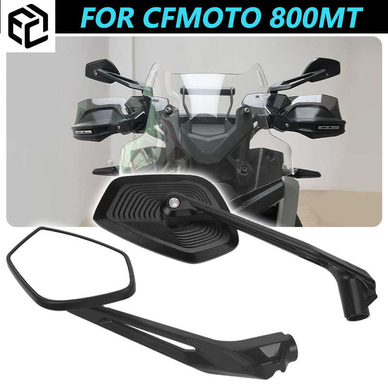 Motorrad Windschutz Für CFMOTO 800MT - 52/57cm, Acryl, Transparent/grau