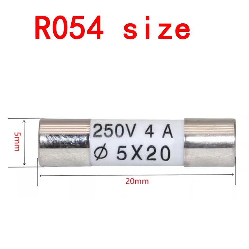 100pcs R054 5x20mm R055 5x25mm R057 6x25mm R058 500V 6x30mm ceramic ...