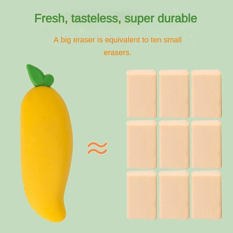 Radish Mango Strawberry Big Mac 3D Modeling Fruit Eraser Children's ...