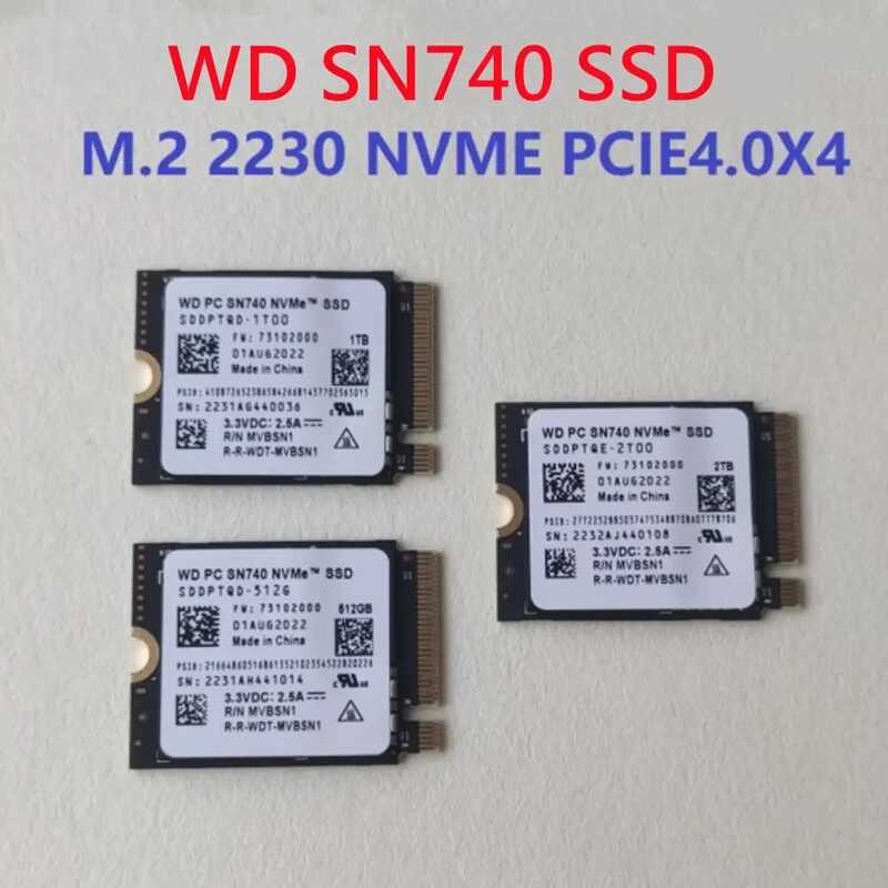Digital Western WD SN740 2TB 1TB 512GB M.2 2230 NVMe PCIe Gen 4x4 SSD ...