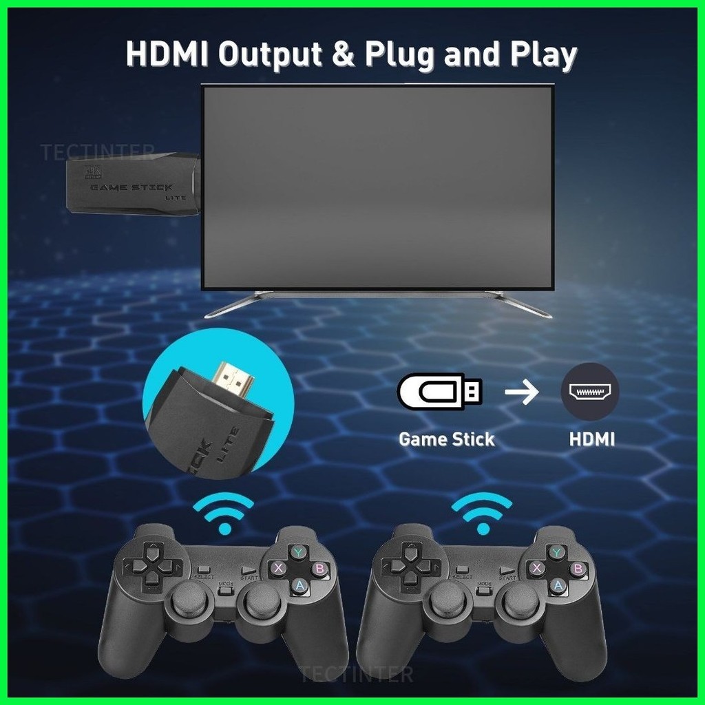 Wireless game controller M8 pro mini game console Gamestick 4k console ...