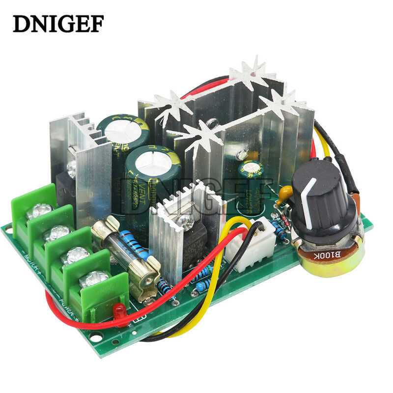 Speed Motor Controller Switch DC 20A Current Voltage Regulator 10-60V ...