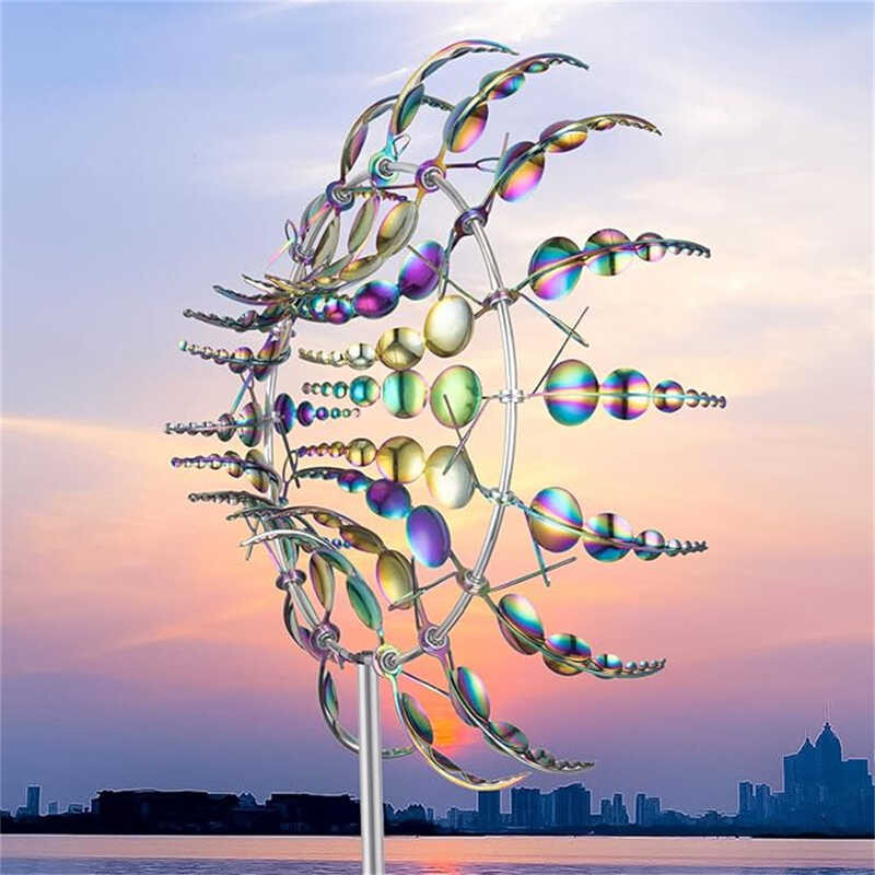 Magical Metal Windmill bagong silver gold coloured wind vane | Shopee ...