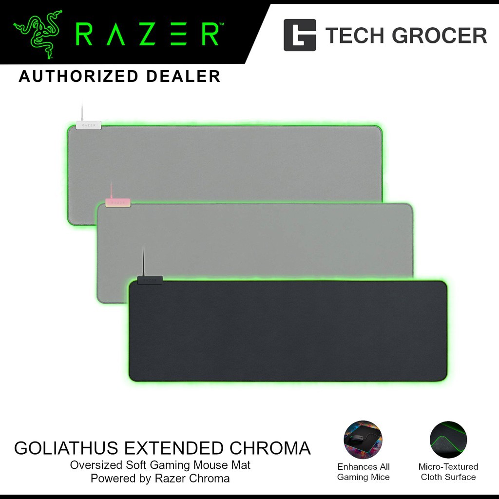 Razer Goliathus Extended Chroma Gaming Mouse Pad with RGB Lighting ...