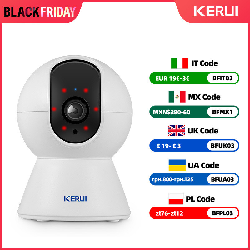 KERUI 3 F0a 5Mp 8Mp 4K HD Tuya Smart Mini Wifi IP Indoor Wireless ...