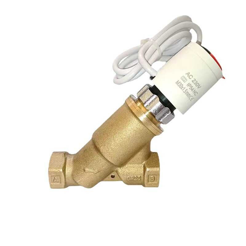 Brass Dynamic Balance Electric Two-Way Valve Air Conditioning Fan Coil ...