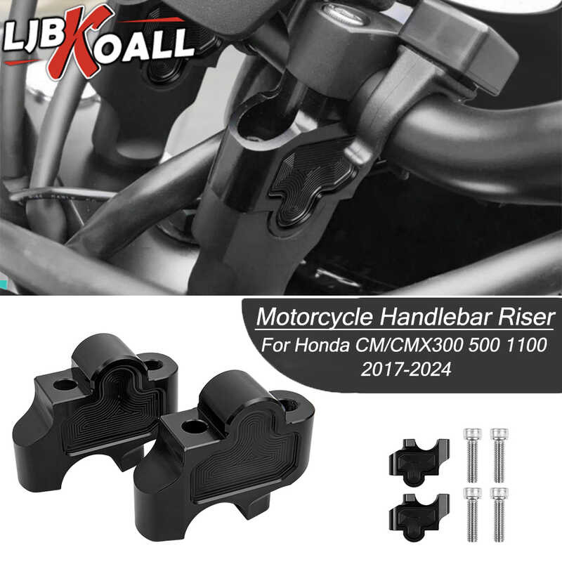 CMX500 CMX300 CMX1100 Handlebar Riser Handle Bar Mount Clamp Adapter ...