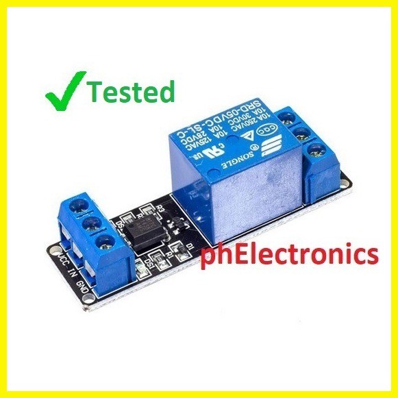 Pc Channel V A Relay Module With Optocoupler Single Channel V