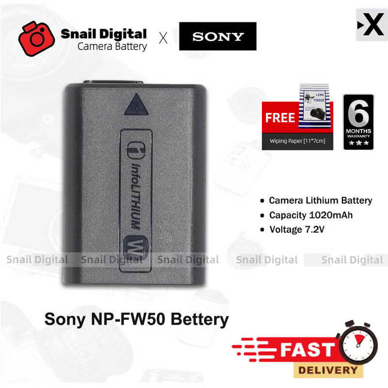 Battery NpFw50 Charger For Sony A6000 A6400 A7m2 A7r2 S2 Mirrorless