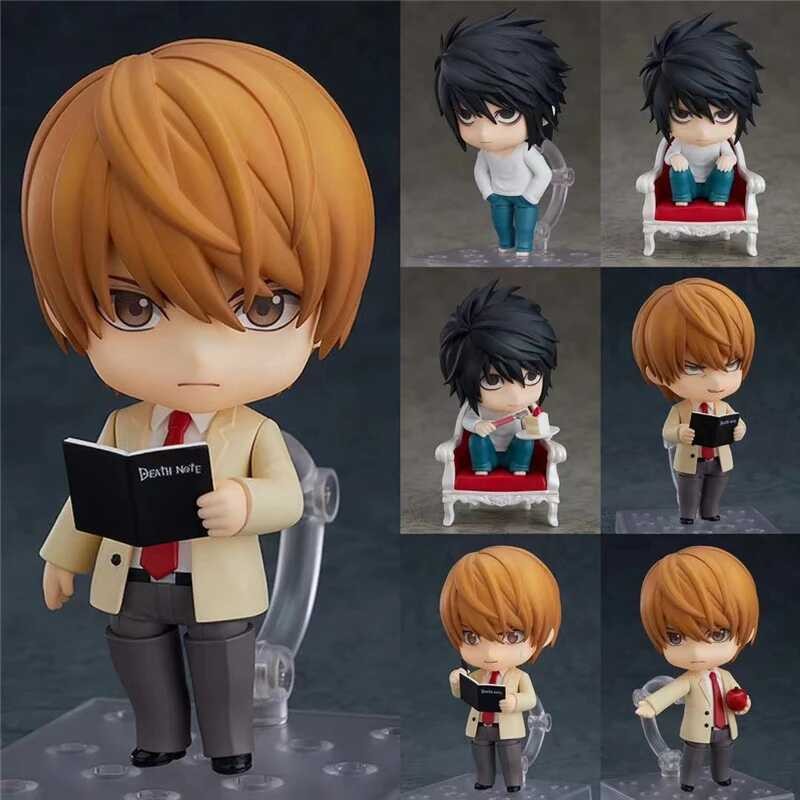 Anime Death Note L 1200 / Light Yagami 2.0 1160 PVC Action Figure Face ...