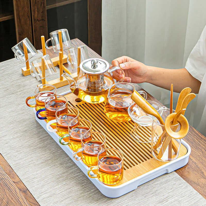 Glass Set, Home Cup, Office Pot, Simple Maliit Na Table, Tea Ceremony ...