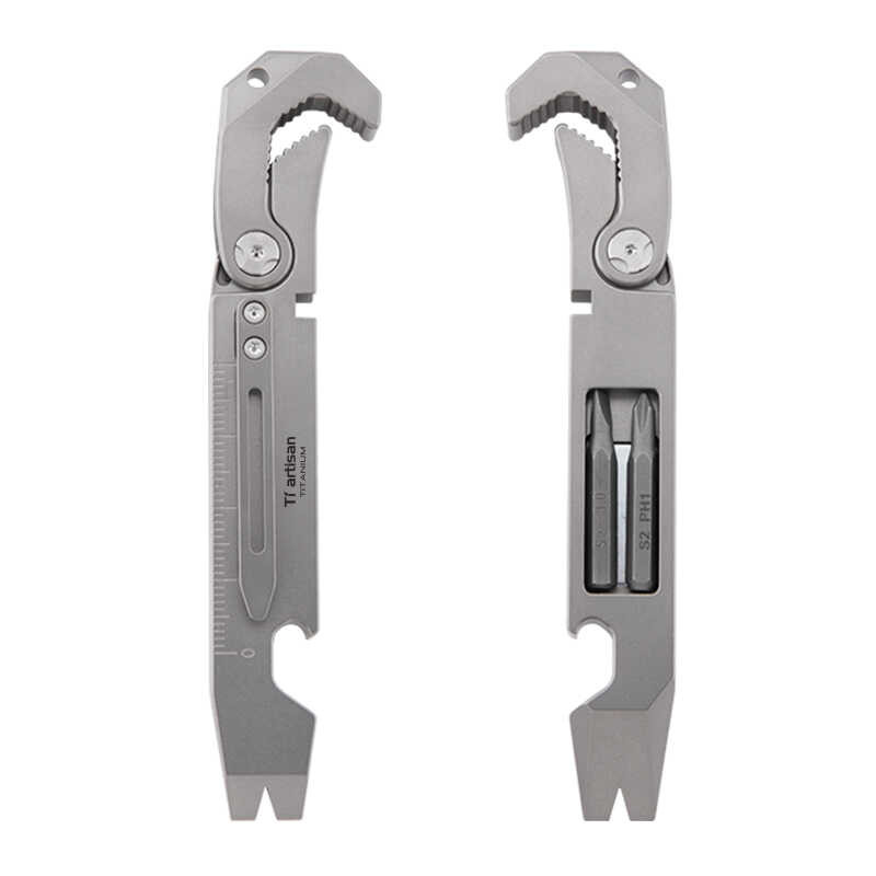 Titanium Alloy Tc4 Ratchet Crowbar Screwdriver Riding Portable Multi ...
