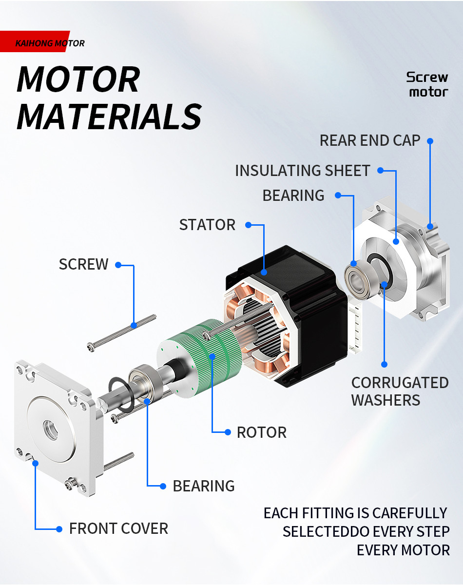 Nema 17 Linear Hybrid Stepper Motor Thread Rod Micro Linear Sliding ...