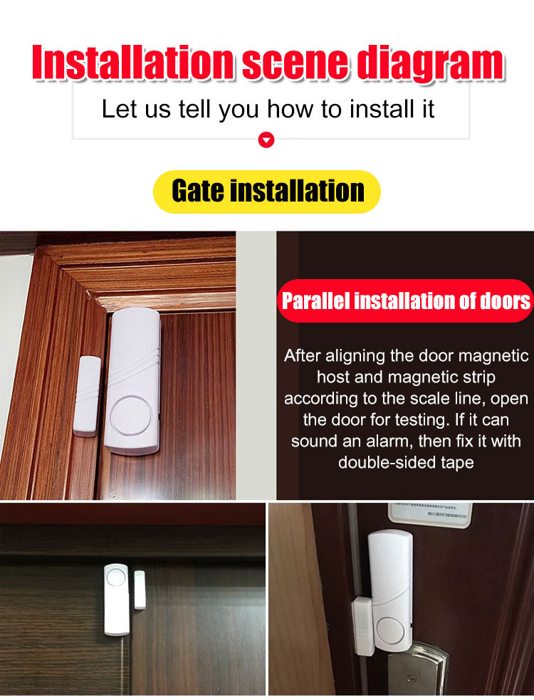 Wireless door and window alarm/inductive alarm antitheft Door and ...