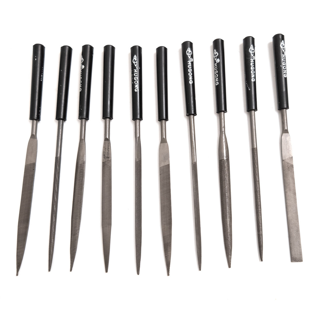 Luthier Needle File Set (10) Guitar Nut Slot Fret Dressing Files Tool ...