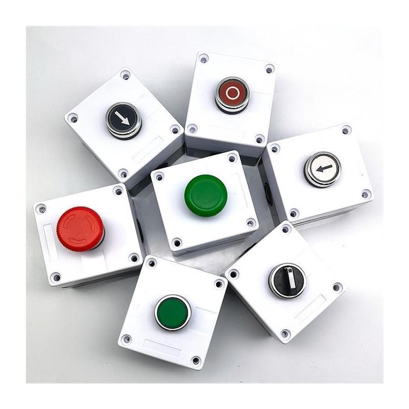 Customized one hole, one 22mm button switch box for controlling start ...