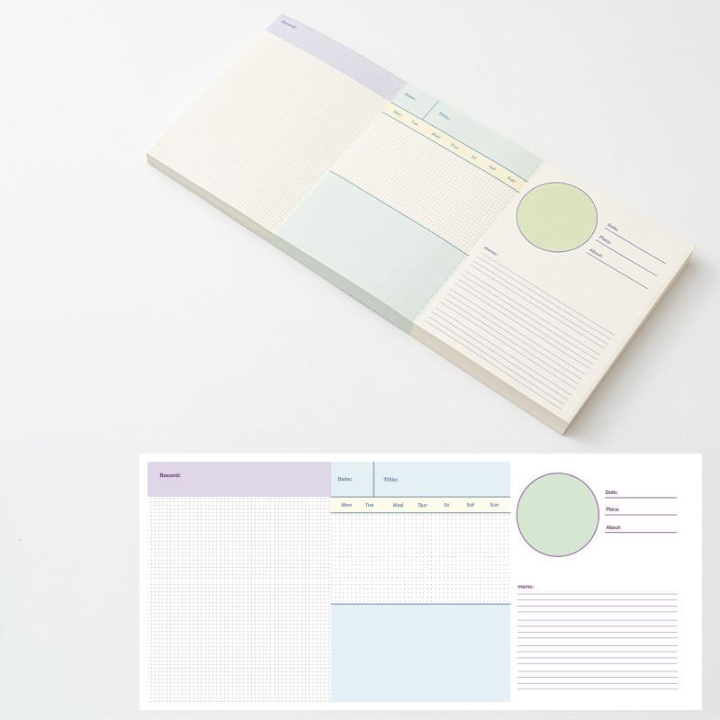 50pcs Notepads Tear-Off Sheets Post Notes Desk Notes Messages Scrapbook ...