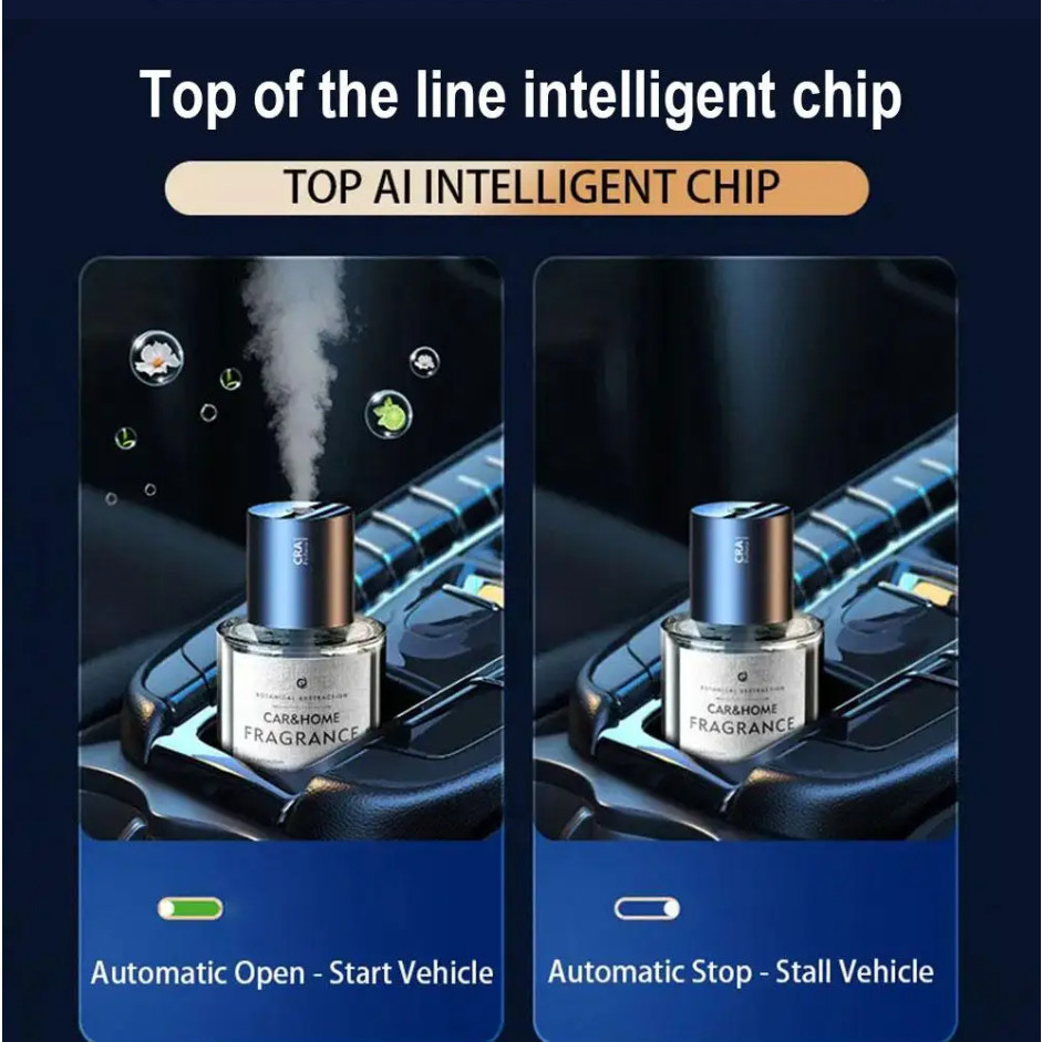 160ml Rechargeable Smart AI Nano Mist Diffuser Car Air Freshener ...