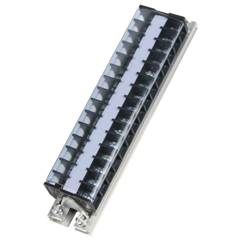 Guide rail type current terminal block TD-1515 15A 15 section insulated ...
