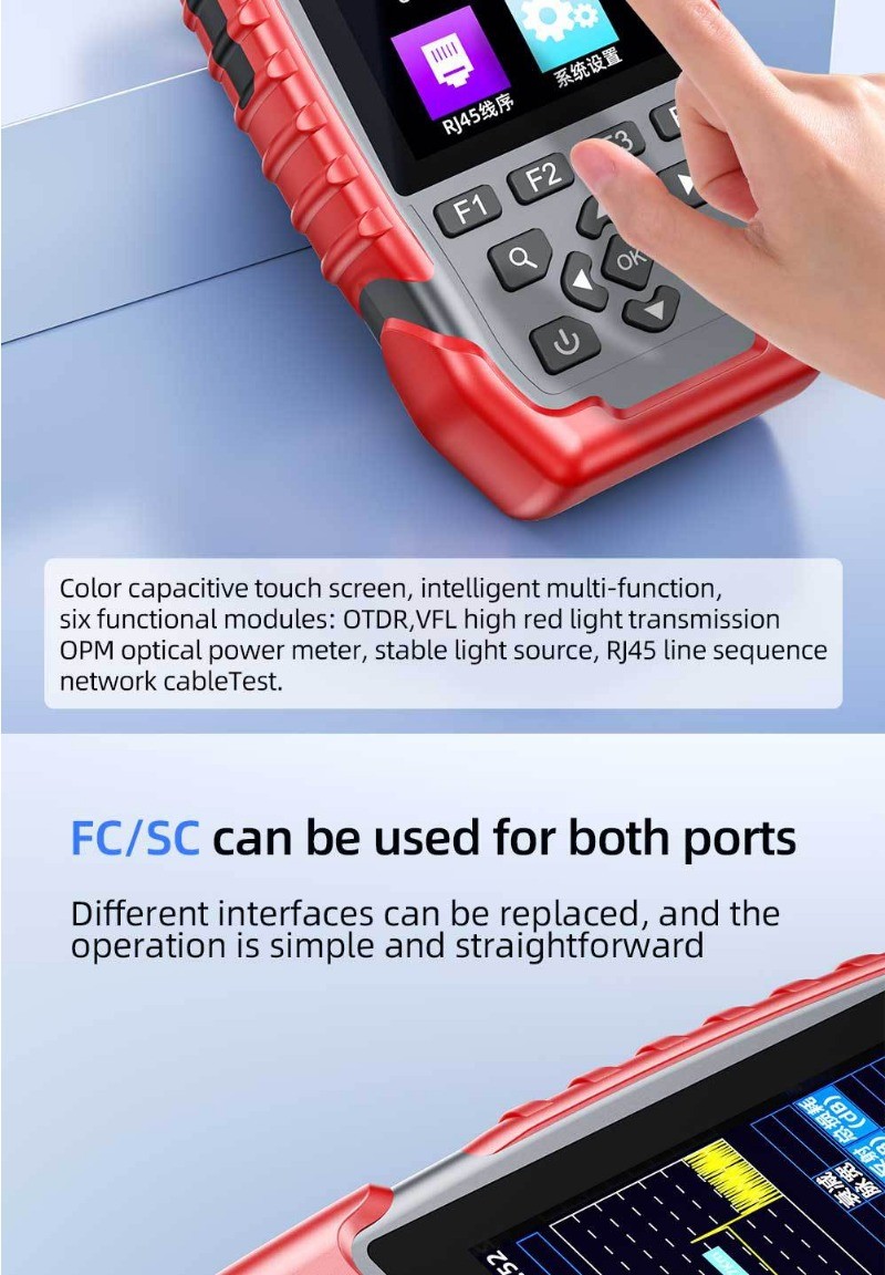 OTDR fiber tester optical time domain reflectometer fault breakpoint ...